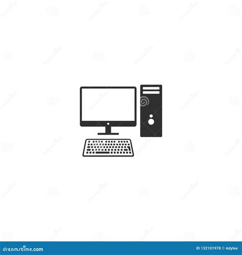 Desktop Computer Workstation Vector 2 Stock Photo Illustration Of