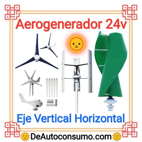 Aerogenerador 48v Eje Vertical Horizontal Potencia Máxima en el Hogar