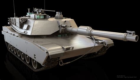 M1 A1 Abrams Tank 3d Model Max Fbx