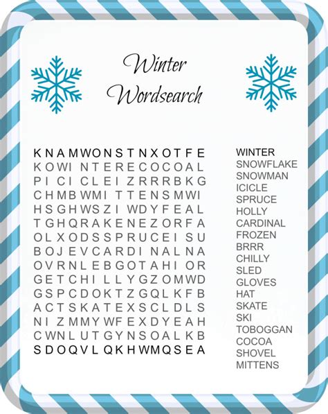 Fun Christmas Word Search Printables For Kids Merry