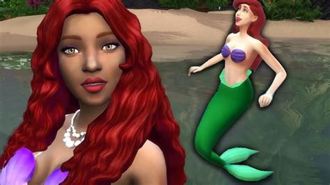 Ariel Little Mermaid Ariel Meets Halle Bailey The Sims 4 Youtube