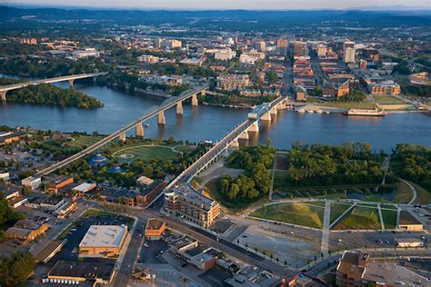 Aerial Photo Chattanooga Tennessee River Ron Lowery