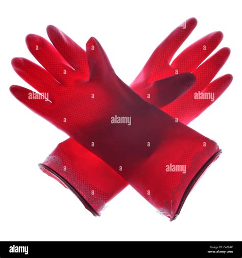 Kitchen Rubber Gloves Stock Photo Alamy