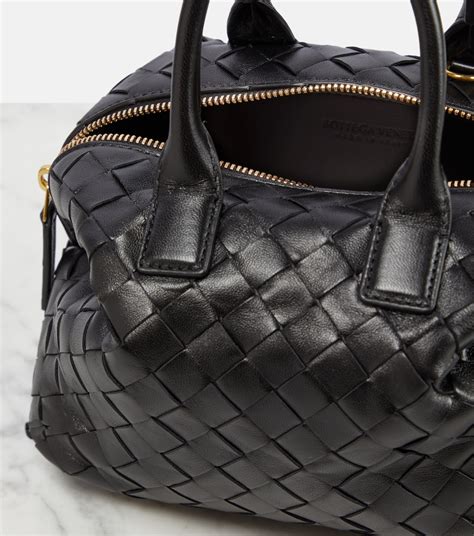 Bauletto Mini Leather Tote Bag In Black Bottega Veneta Mytheresa