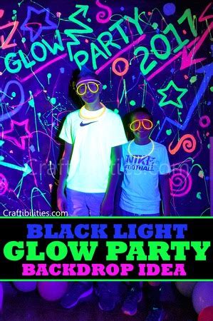 Then turn on the light switch (with all power off to the lighting circuits, there is no power to the switch). DIY Black Light GLOW PARTY idea - NEON paint backdrop - photo booth - FUN DECOR