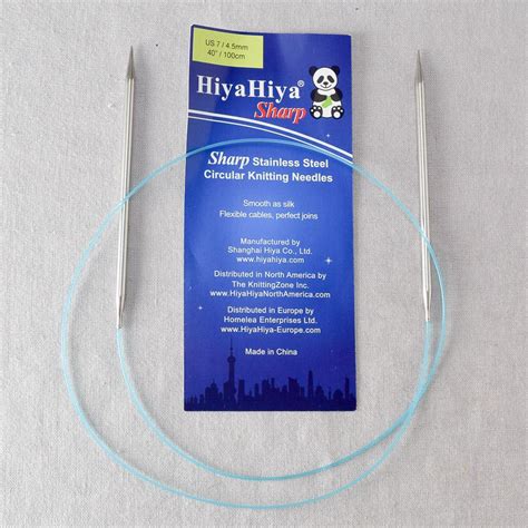 Hiyahiya 40 Sharp Steel Circular Needle Miss Babs