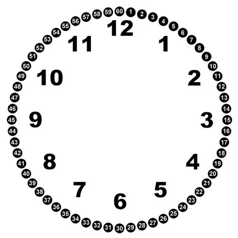 Printable Clock Template For Kids