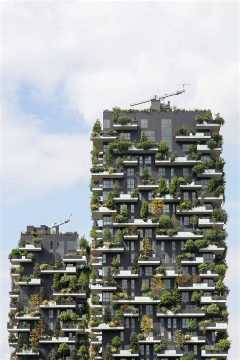 Vertical Forest Building Called Bosco Verticale In Italian Milan