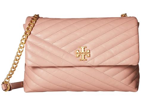 Shop kira chevron leather shoulder bag online at bloomingdales.com. Tory Burch Leather Kira Chevron Flap Shoulder Bag (pink ...