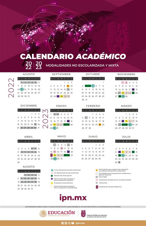Calendario Escolar Oficial Ipn Image To U