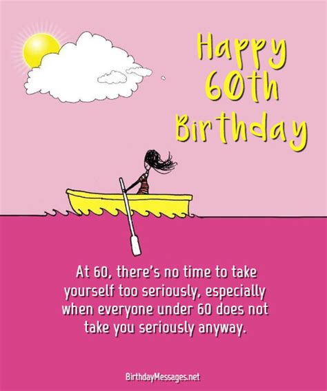 Humorous 60th Birthday Wishes Birthday Theme