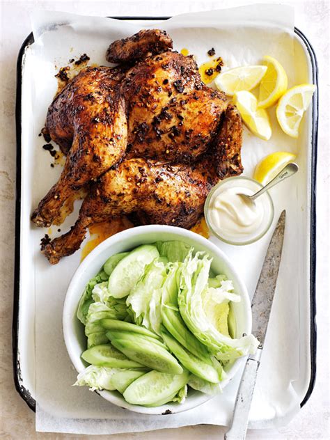 People tend to be intimidated by roast chicken. Speedy Salt Pepper And Chilli Roasted Chicken | Donna Hay