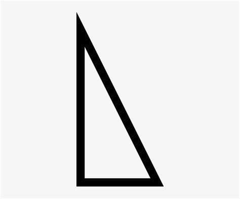 Right Triangle Outline Right Angle Triangle Outlines 300x600 Png