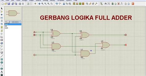 Rangkaian Gerbang Logika Full Adder