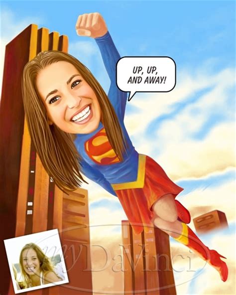 Supergirl Caricature From Photo