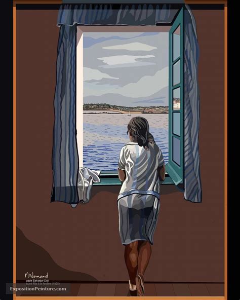 2022 10 12 Salvador Dali jeune fille à la fenêtre Peinture par Michel