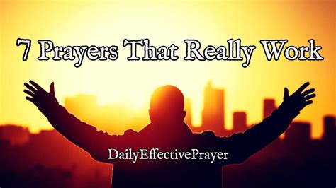 Daily Effective Prayer 7 Prayers That Really Work