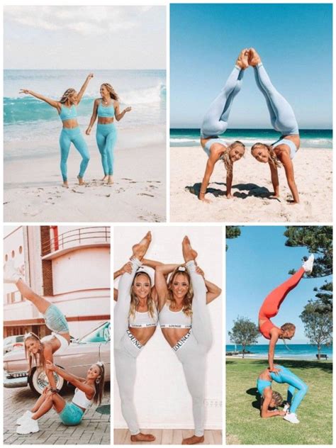 Rybka Twins In 2023 Dancer Photography Yoga Challenge Poses Sister