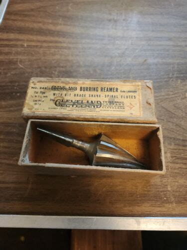 Antique Pipe Burring Reamer No 242 12 Cleveland Original Box Vintage