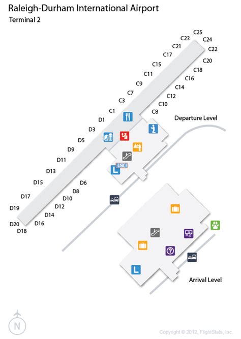 Rdu Terminal 2 Map California Southern Map