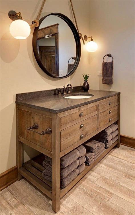 now make your place looks fabulous with this incredible rustic vanity design shown below in the