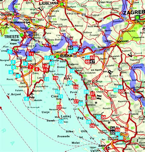 Plassering, befolkning, regioner, attraksjoner, hvordan komme til kroatia, referanse (politisk system, økonomi, høytider, historie). Karte Istrien Kroatien