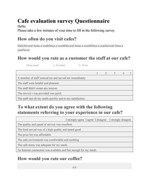 30 Questionnaire Templates Word Template Lab 25168 Hot Sex Picture