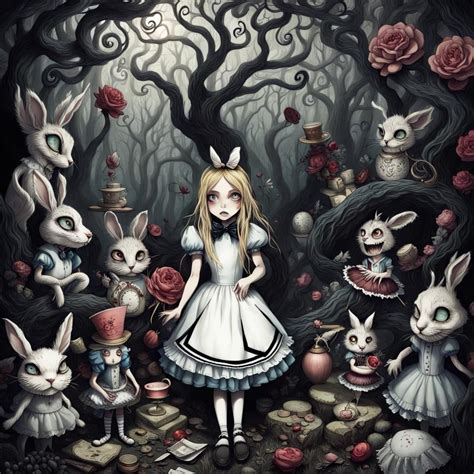 Twisted Alice In Wonderland Ai Generated Artwork Nightcafe Creator