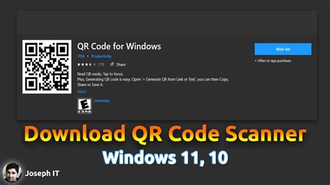 Qr Code Scanner For Windows Camera And Image Scan Youtube