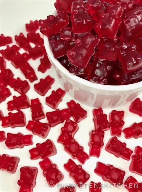 Red Gummy Bears Made With Tume Tumeric Water Bear Recipes Gummy