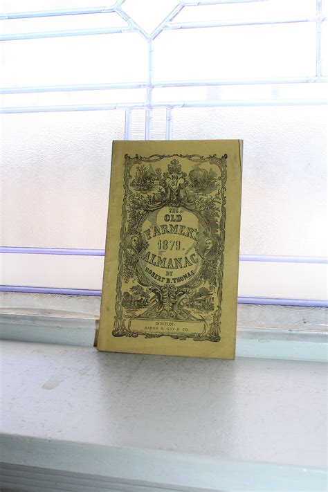 Antique 1879 Old Farmers Almanac By Robert B Thomas