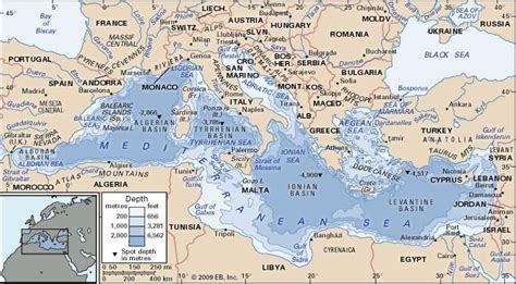 Mediterranean Sea Facts History Islands And Countries