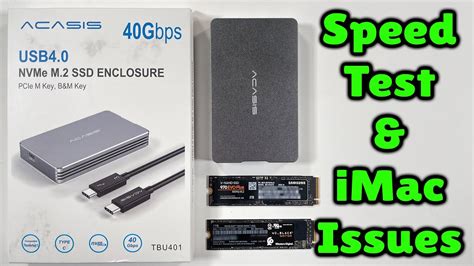 ACASIS Thunderbolt USB M Nvme Enclosure Gbps Speed Test With IMac YouTube