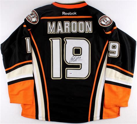 Descriptionmontreal maroons jersey at ihhof.jpg. Patrick Maroon Signed Ducks Jersey (PSA COA) | Pristine ...