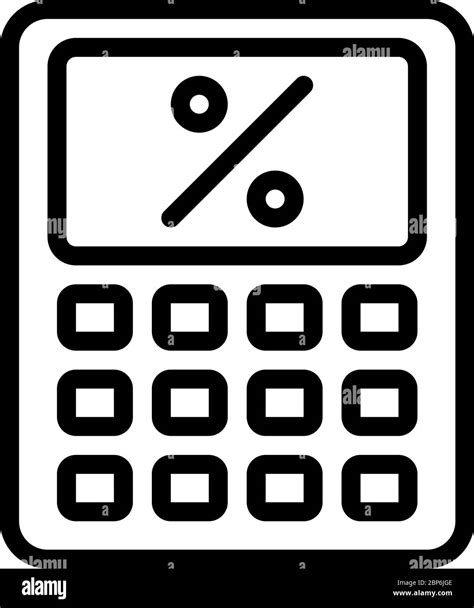 Calculate Interest Rate Icon Stock Vector Image And Art Alamy