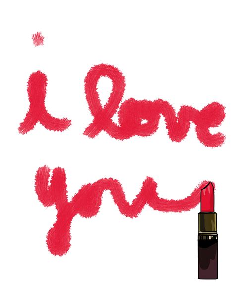 I Love You In Lipstick Free Stock Photo Public Domain Pictures