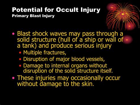 Ppt Evaluation And Treatment Of Blast Injuries Powerpoint