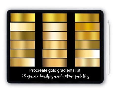 Procreate Color Palettes Gold Beckie Lutz