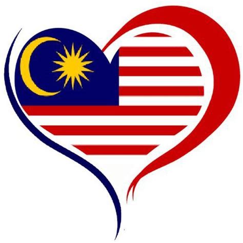 Lukisan Bendera Malaysia Bentuk Love Coal Export Action