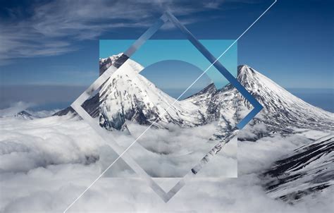 Wallpaper Abstract Nature Mountain Snow Geometry Geoshapes Images