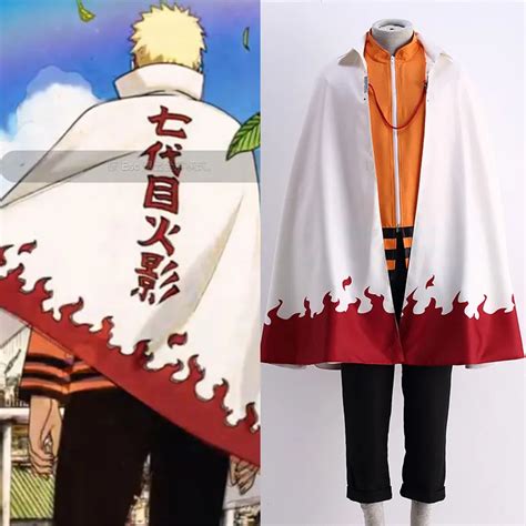 Naruto Hokage Cloak Drawing Mens Akatsuki Uzumaki Naruto Trench Coat