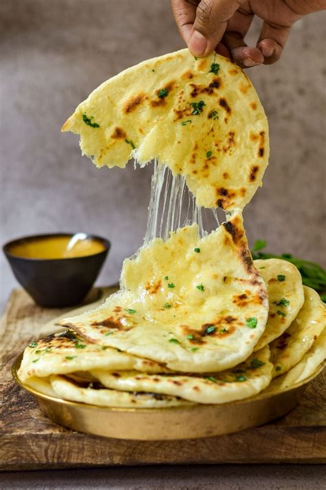 Cheese Garlic Naan Spirit Of India