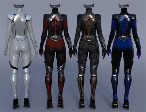 Sci Fi Crew Outfit Textures Daz 3d