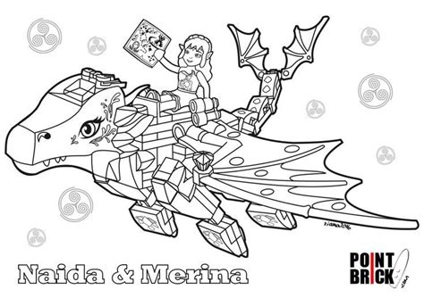 Lego Dragon Coloring Pages Elves Sketch Coloring Page