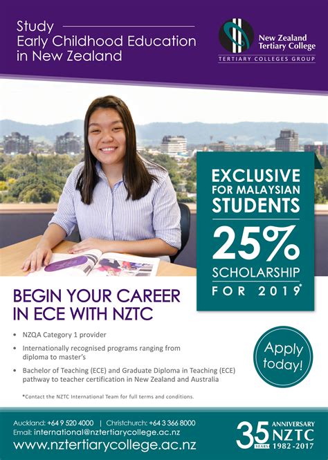 We believe you are very excited to start your scholarship application process. New Zealand Tertiary College - 25% Scholarship 1st Year ...