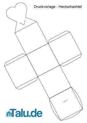 Eine schöne verpackung wertet jedes geschenk auf. Herzschachtel aus Papier basteln - Anleitung - Talu.de