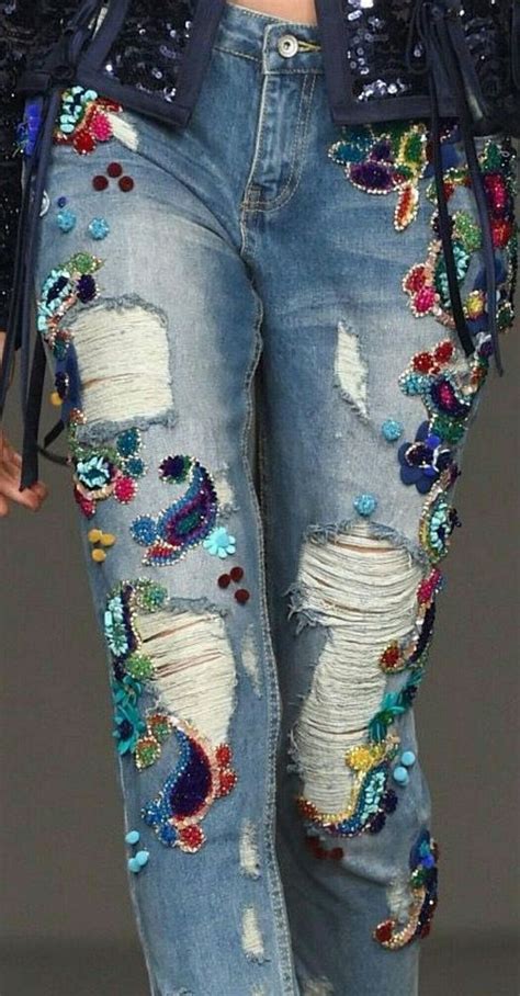 Amazing Outfits Ropa Bordada Jeans Con Bordados Jeans De Moda
