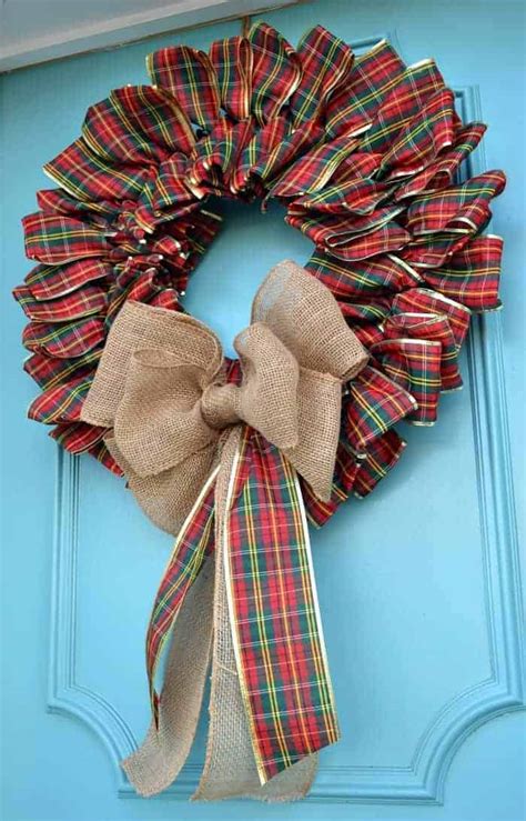 How To Make A Diy Christmas Ribbon Wreath Chatfield Court