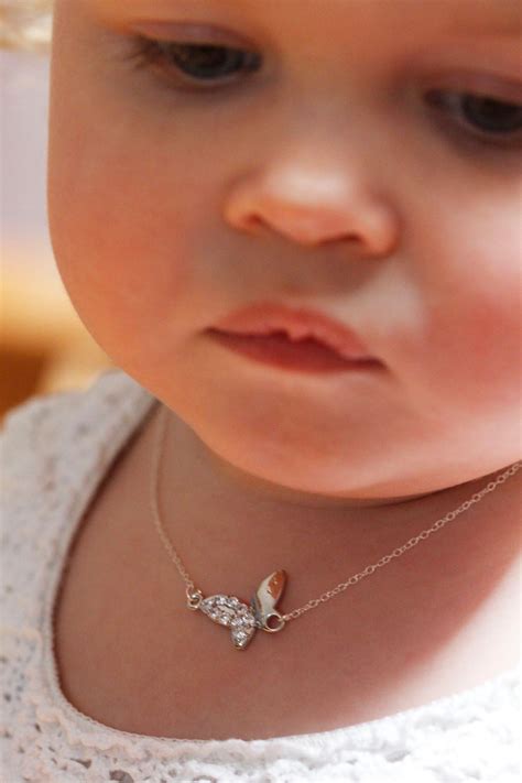 Child Necklace Butterfly Necklace Baby Necklace Girl Etsy Kids