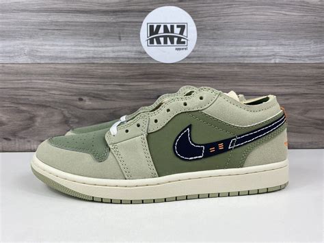 Nike Air Jordan 1 Low Se Craft Sky J Light Olive Green Black Fd6819